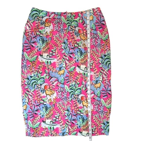 J. McLaughlin Blakely Floral Pencil Skirt in Rose Freshfield, Size 8 - Picture 11 of 15